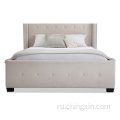 Мебель для спальни Американский стиль кнопки Tufting мягкая ткань кровать оптом спальня наборы CX612